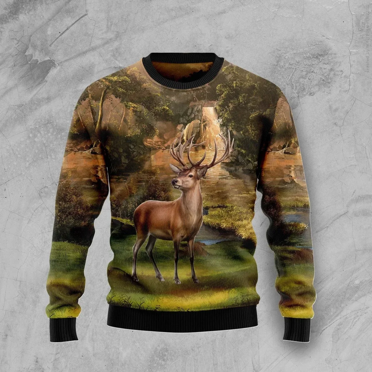 Deer Woodland Ugly Christmas Sweater Christmas Party Outfit Xmas Gifts For Deer Lovers