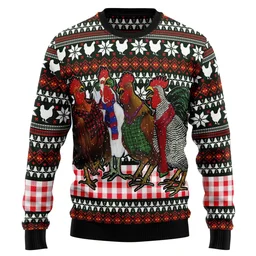 Chicken Under Snow Ugly Christmas Sweater Xmas Party Outfits Christmas Gifts For Brother