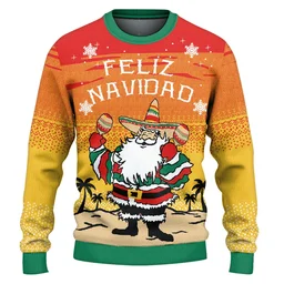 Feliz Navidad Ugly Christmas Sweater Christmas Vacation Outfit Gifts For Feliz Navidad Lovers