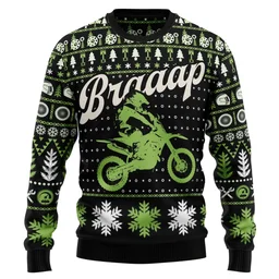 Braaap Moto Ugly Christmas Sweater Xmas Outfit Gifts Idea For Moto Lovers