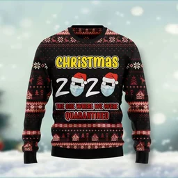 Christmas 2020 Quarantine Ugly Christmas Sweater Xmas Outfit Gifts For Friends