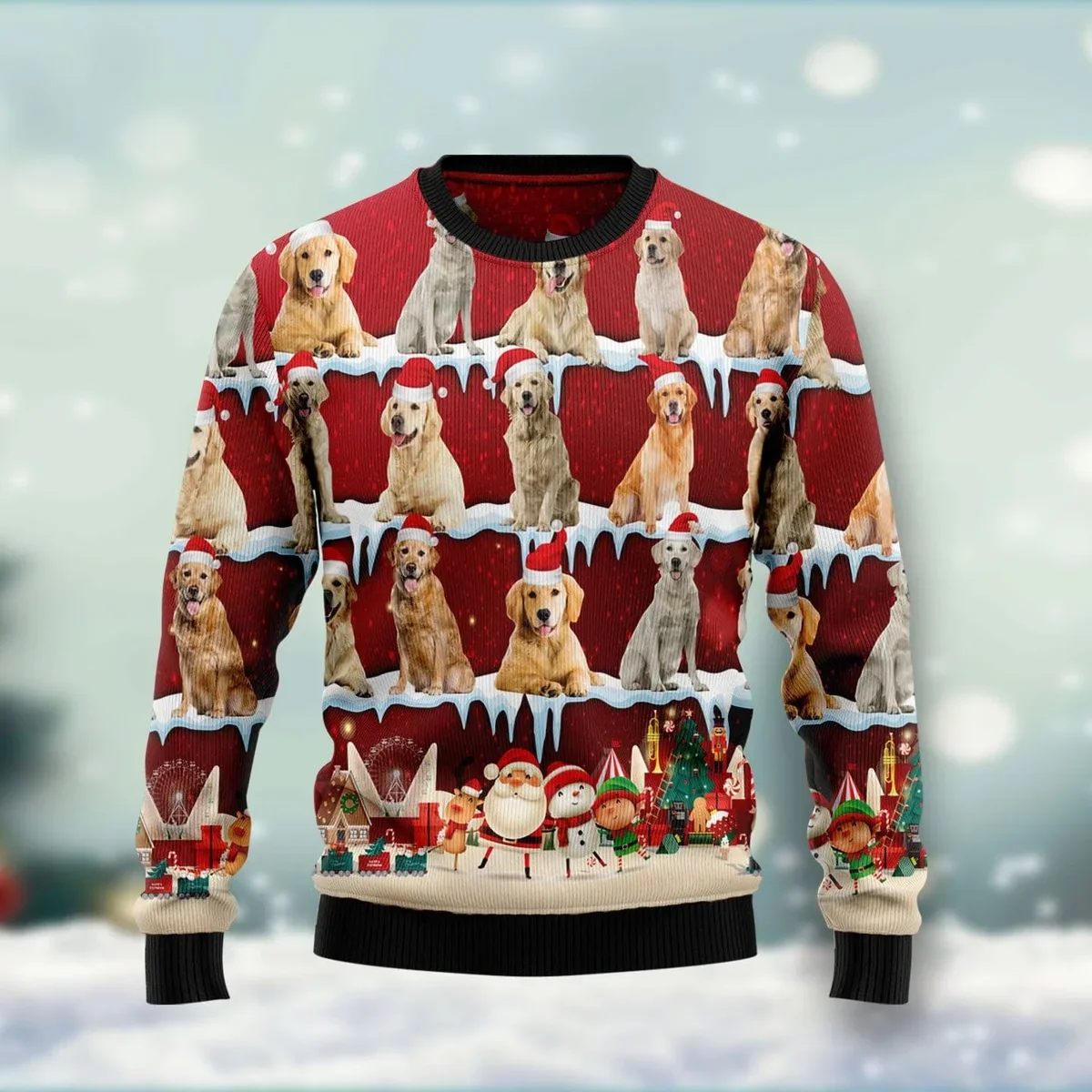 Golden Retriever Holiday Ugly Christmas Sweater Christmas Outfits Golden Retriever Lovers Gifts