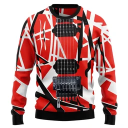 Guitar Ugly Christmas Sweater Christmas Vacation Clothing Xmas Gifts For Guitar Players