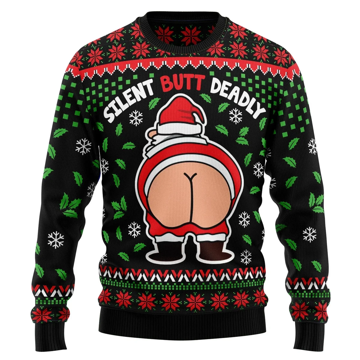 Santa Silent Butt Deadly Ugly Christmas Sweater Christmas Party Outfit Gifts For Brother