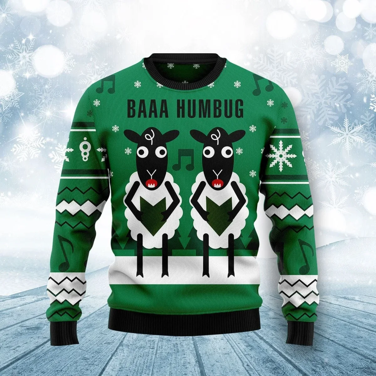 Sheep Baaa Humbug Ugly Christmas Sweater Xmas Clothing Christmas Gifts For Sheep Lovers