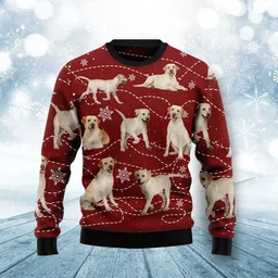Labrador Rereiever Ugly Xmas Sweater Cold Weather Clothes Gifts For Dog Lovers