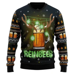 Reinbeer Awesome Ugly Christmas Sweater Christmas Day Clothes Gifts Idea For Reinbeer Lovers
