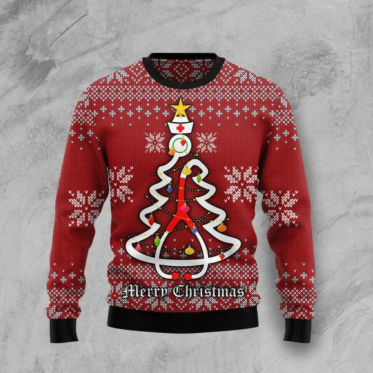 Nurse Merry Christmas Ugly Christmas Sweater Xmas Party Clothes Xmas Gifts For Nurse
