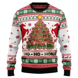 Horse Christmas Tree Ugly Christmas Sweater Clothes For Christmas Gifts For Horse Lovers