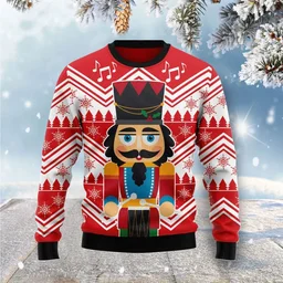 Nutcracker With Drum Ugly Christmas Sweater Christmas Vacation Apparel Gifts For Xmas