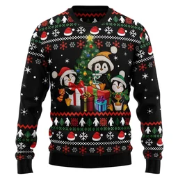 Penguin Christmas Tree Ugly Christmas Sweater Xmas Party Outfits Gifts For Penguin Lovers