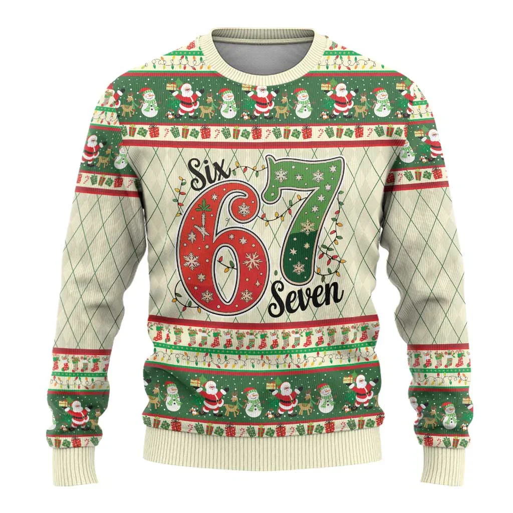 Six Seven Ugly Christmas Sweater Funny Xmas Party Clothes Gifts For Humor Lovers