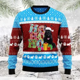 Hohoho Scottish Terrier Ugly Christmas Sweater Festive Clothing Xmas Gifts For Scottie Lovers