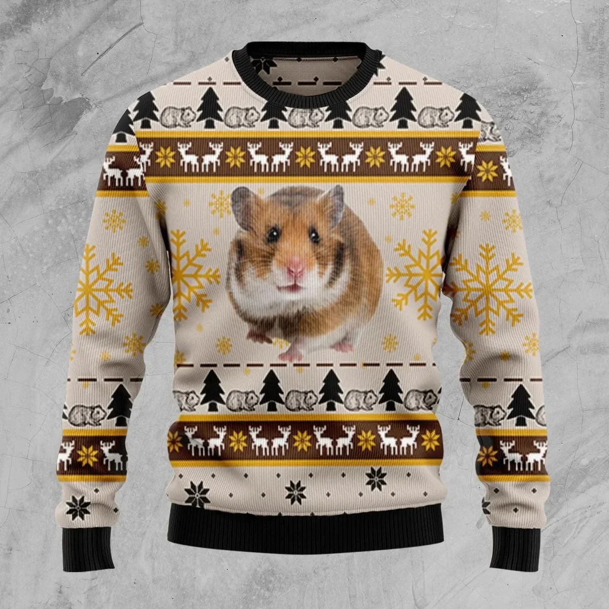 Hamster Cute Ugly Xmas Sweater Cold Weather Clothes Gifts For Hamster Lovers