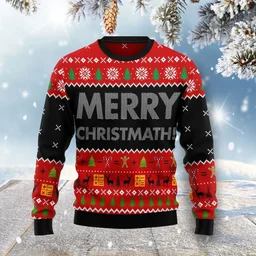 Merry Christmas Ugly Christmas Sweater Xmas Outfit Gifts For Friends