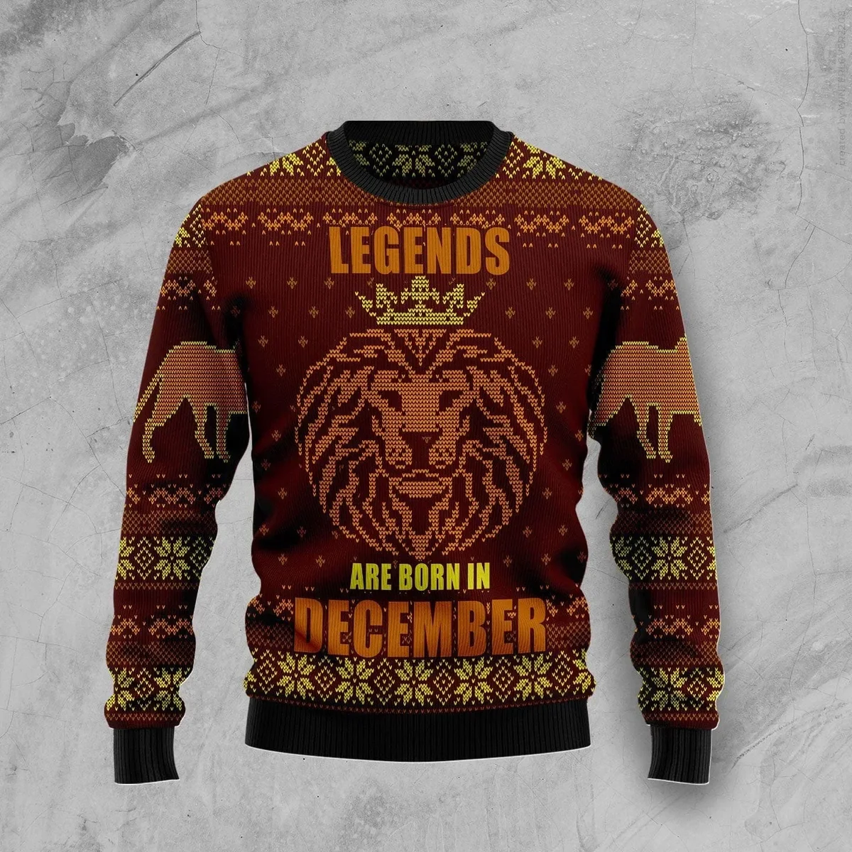 Legends December Ugly Christmas Sweater Clothes For Christmas Gifts For Animal Lovers
