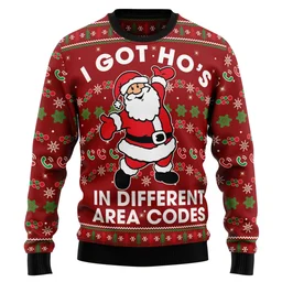 I Got Ho_s In Different Area Codes Ugly Christmas Sweater Funny Xmas Sweaters Gifts For BFF