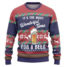 Its Most Wonderful Time For A Beer Ugly Christmas Sweater Xmas Outfits Xmas Gifts For Beer Lovers