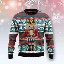Nutcracker And Drum Ugly Christmas Sweater Xmas Outfit Gifts For Nutcracker Lover