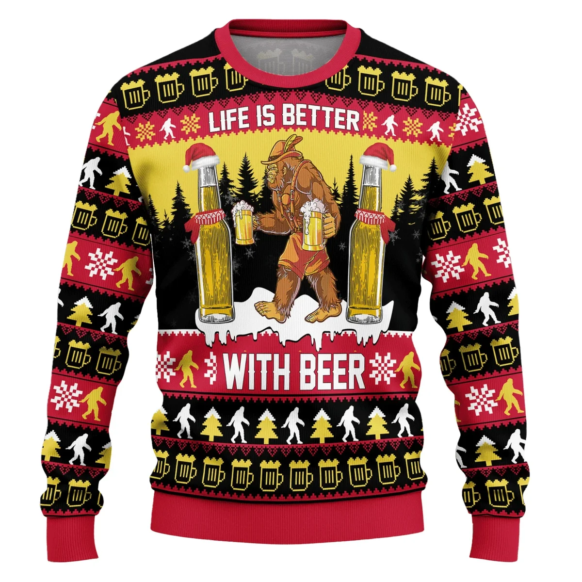 Life Is Better With Beer Ugly Christmas Sweater Christmas Day Clothes Gifts For Beer Lovers