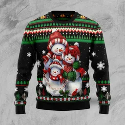 Lovely Snowman Ugly Christmas Sweater Festive Clothing Gifts For Snowman Lovers