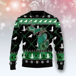 Michigan Usa Symbols Pattern Ugly Christmas Sweater Christmas Vacation Clothing Gifts For Her