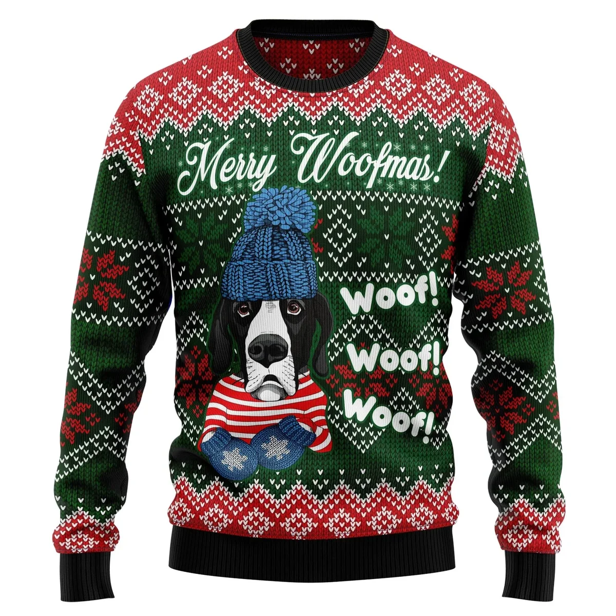 Great Dane Woofmas Ugly Christmas Sweater Xmas Party Outfit Gifts For Dog Lovers
