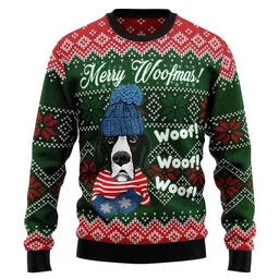Great Dane Woofmas Ugly Christmas Sweater Xmas Party Outfit Gifts For Dog Lovers