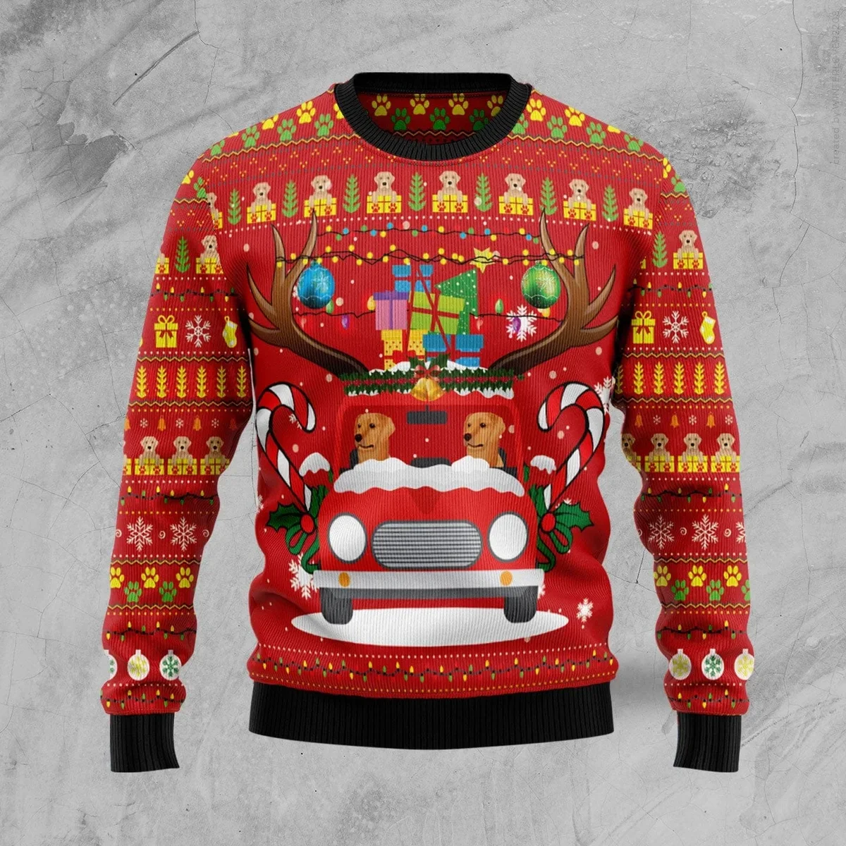 Labrador Retriever Ugly Christmas Sweater Cute Christmas Outfits Gifts For Labrador Lovers