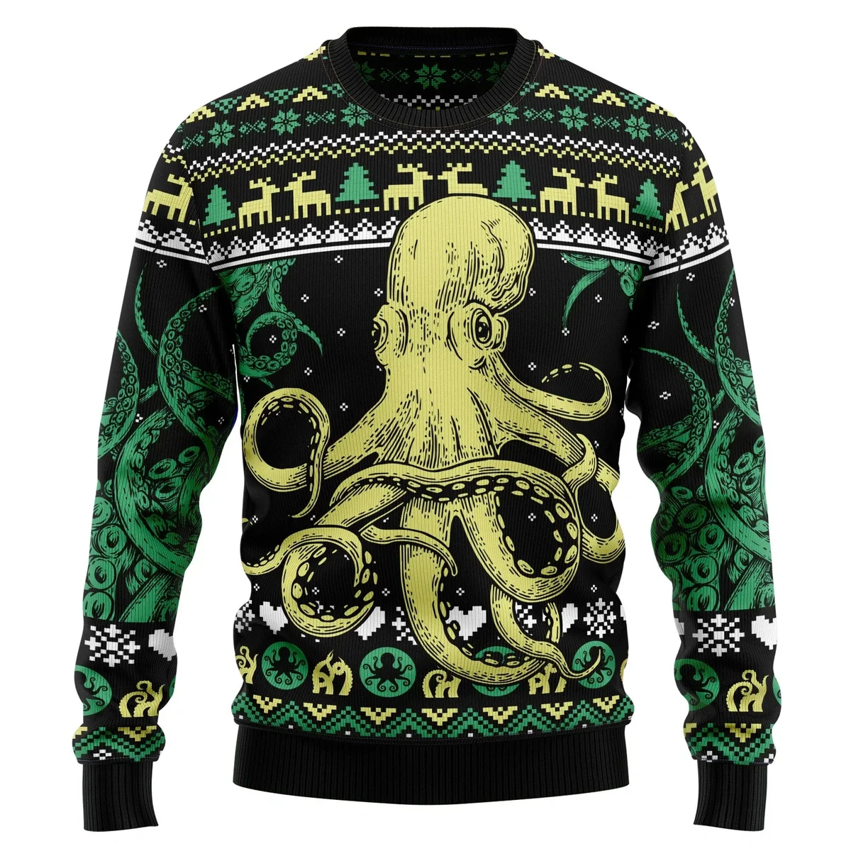Octopus Cool Ugly Xmas Sweater Cold Weather Clothes Gifts For Octopus Lovers