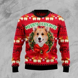 Pembroke Welsh Corgi Xmas Ugly Christmas Sweater Christmas Vacation Outfit Gifts For Dog Lovers