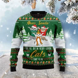 We_ve Been Very Good Cats This Year Ugly Christmas Sweater Xmas Outfits Cat Lovers Gifts