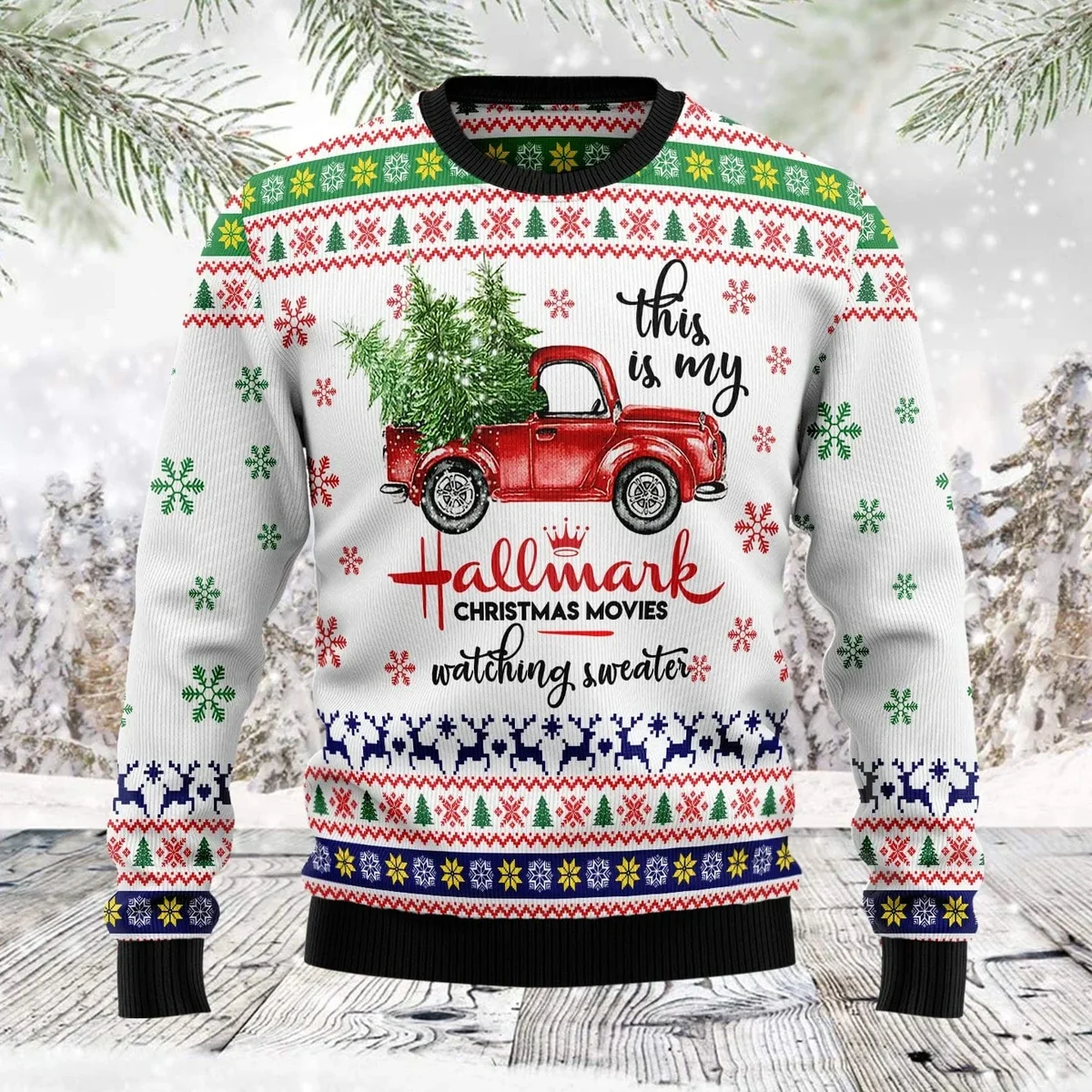 This Is My Hallmark Christmas Ugly Xmas Sweater Cold Weather Clothes Gifts For Car Lovers