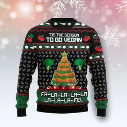 Tis The Season To Go Vegan Ugly Christmas Sweater Xmas Gifts For Vegan