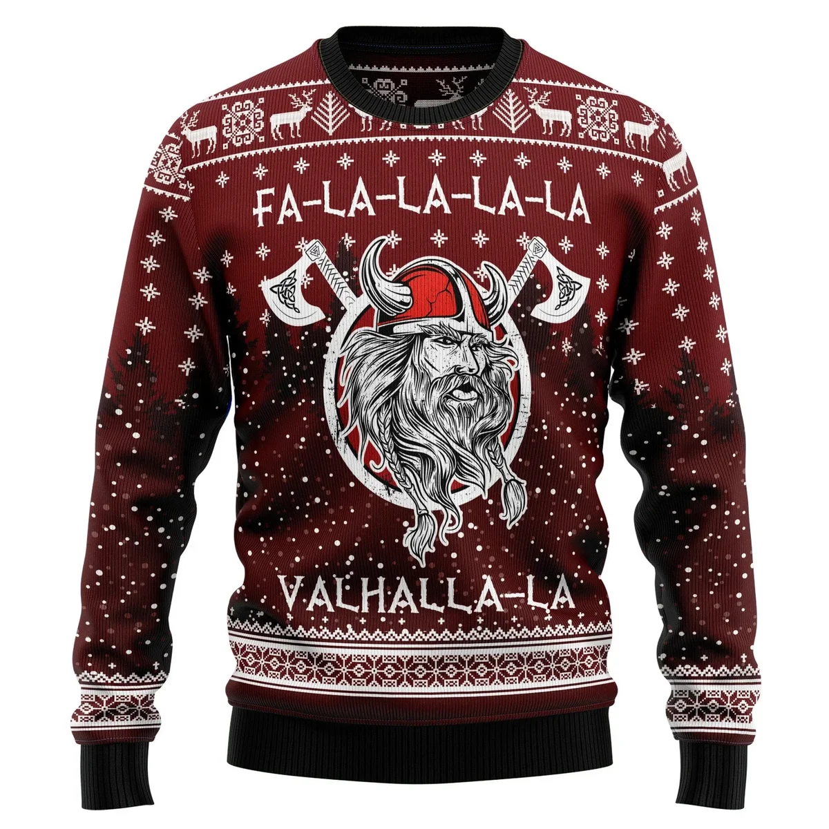 Vikings Fa La La La Ugly Christmas Sweater Xmas Outfit Gifts For Friends