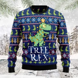Tree Rex Ugly Christmas Sweater Clothes To Get For Christmas Gifts For Tree Rex Lovers
