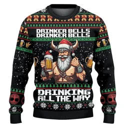 Viking Santa Ugly Christmas Sweater Christmas Vacation Clothing Gifts For Santa Lovers