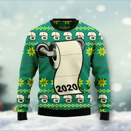 Toilet Paper Shortage 2020 Ugly Christmas Sweater Funny Xmas Outfit Christmas Gifts For BFF