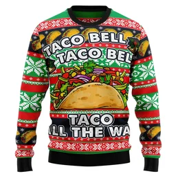 Tacos Taco Bell Ugly Christmas Sweater Christmas Vacation Outfit Gifts For Him