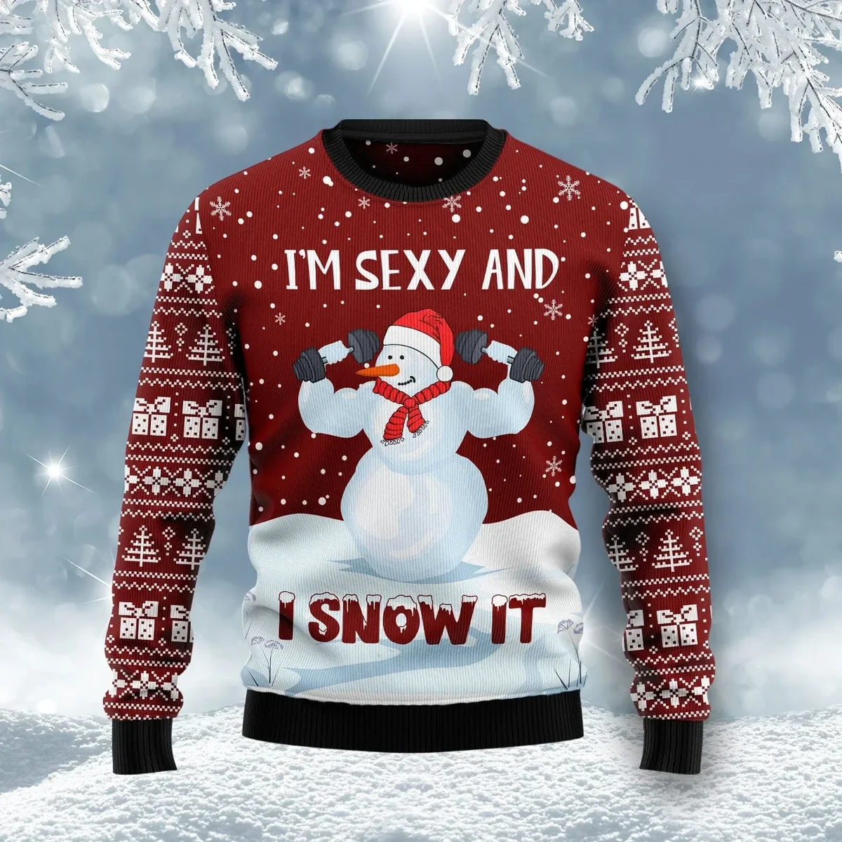 Snowman Christmas Ugly Christmas Sweater Xmas Outfit Gifts For Snowman Lovers