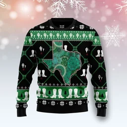 Texas Usa Symbols Pattern Ugly Christmas Sweater Xmas Vacation Clothing Gifts For Her