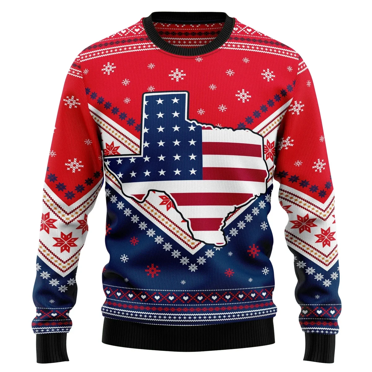 Texas Usa Flag Ugly Christmas Sweater Christmas Vacation Apparel Gifts For Friends
