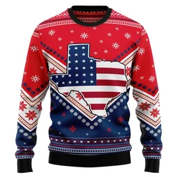 Texas Usa Flag Ugly Christmas Sweater Christmas Vacation Apparel Gifts For Friends