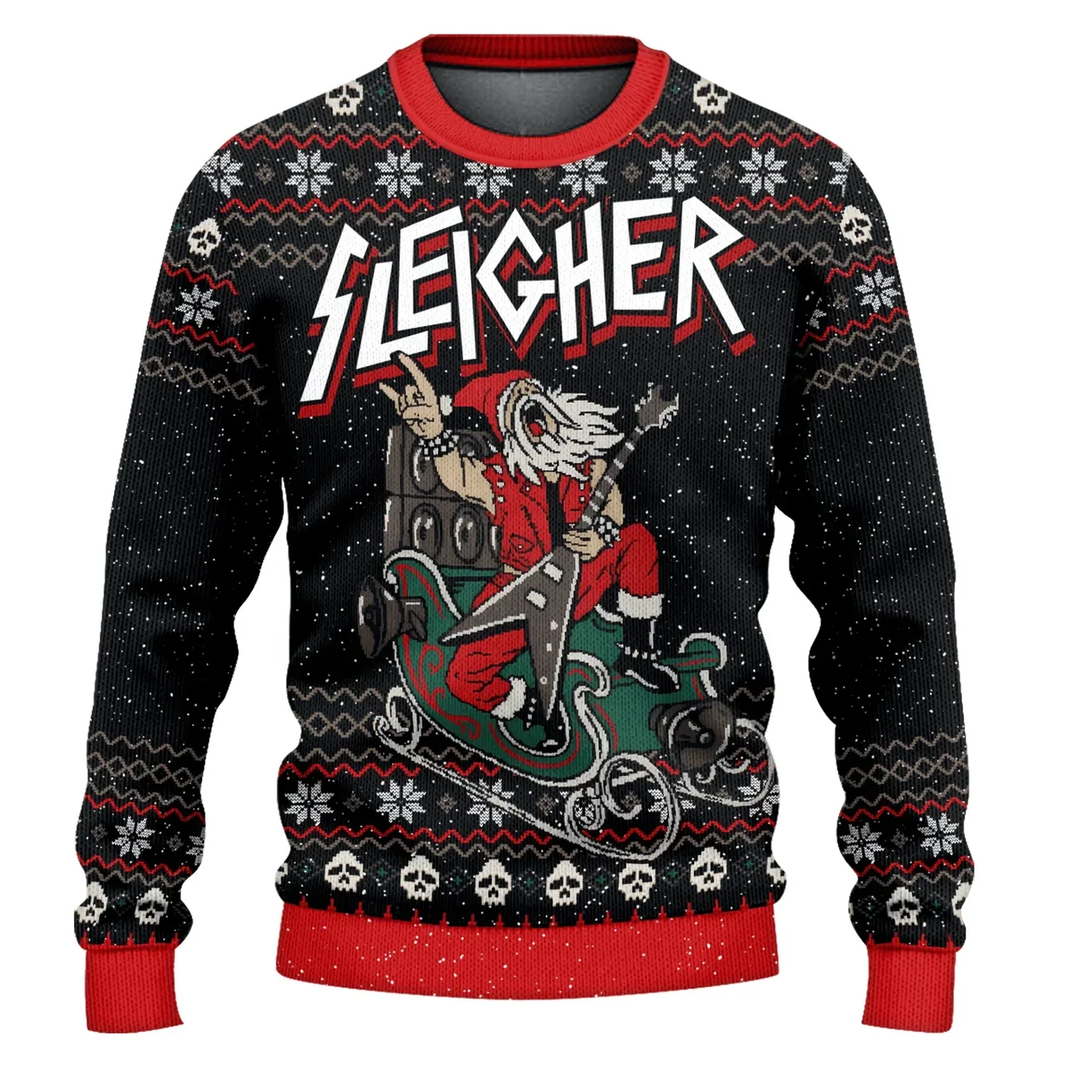 Sleigher Santa Ugly Christmas Sweater Xmas Vacation Clothing Gifts For Sleigher Santa Lovers