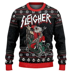 Sleigher Santa Ugly Christmas Sweater Xmas Vacation Clothing Gifts For Sleigher Santa Lovers