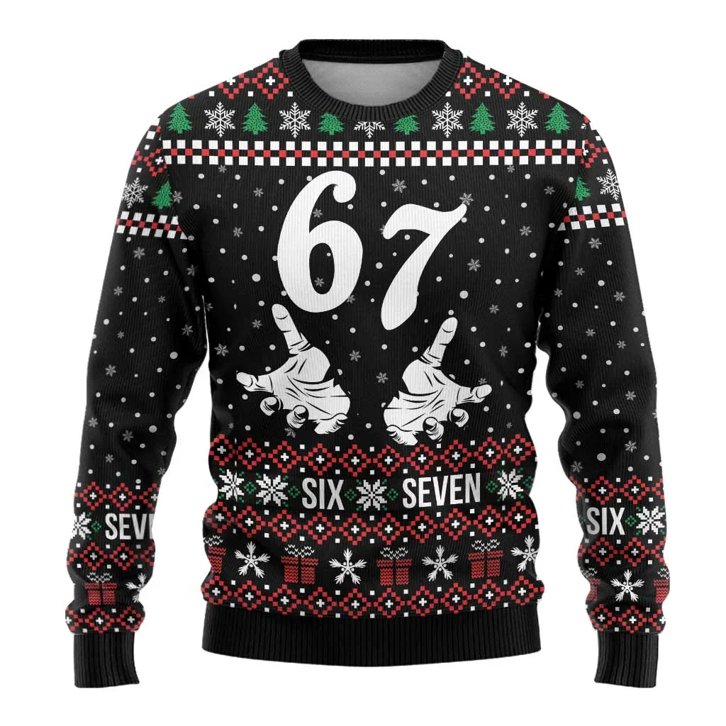 Six Seven Ugly Christmas Sweater Funny Xmas Party Clothes Gifts For Meme Lovers