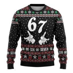 Six Seven Ugly Christmas Sweater Funny Xmas Party Clothes Gifts For Meme Lovers