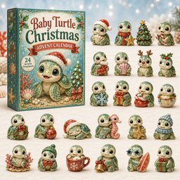 Baby Turtle Christmas Advent Calendar Christmas Decorations Gifts For Turtle Lovers