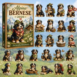 Alpine Bernese Christmas Advent Calendar Xmas Calendar Countdown Bernese Lovers Gifts