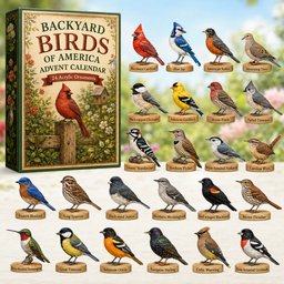 Backyard Birds Of America Christmas Advent Calendar Christmas Countdown Birds Lovers Gifts